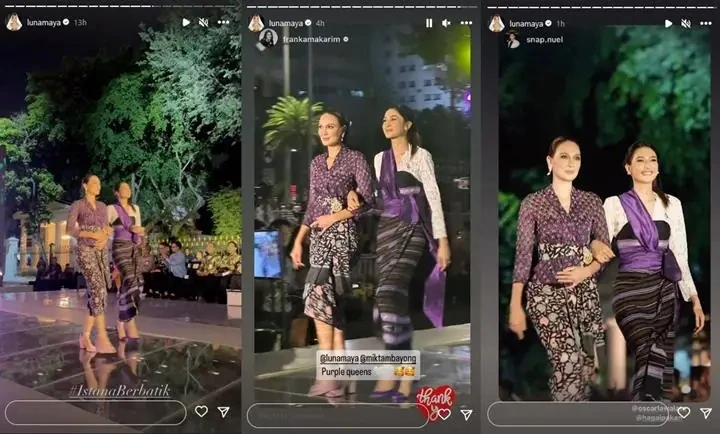 Foto: Kompak! Luna Maya dan Mikha Tambayong Meriahkan Istana Berbatik | Pifa Net
