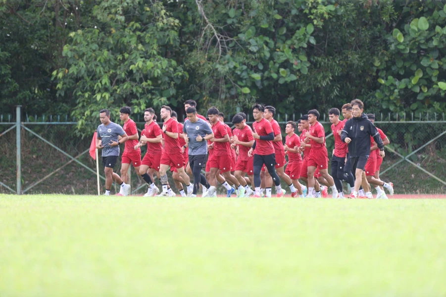 Foto: Timnas Indonesia Gelar Latihan Perdana di Brunei untuk Laga Kedua Kualifikasi Piala Dunia 2026 | Pifa Net