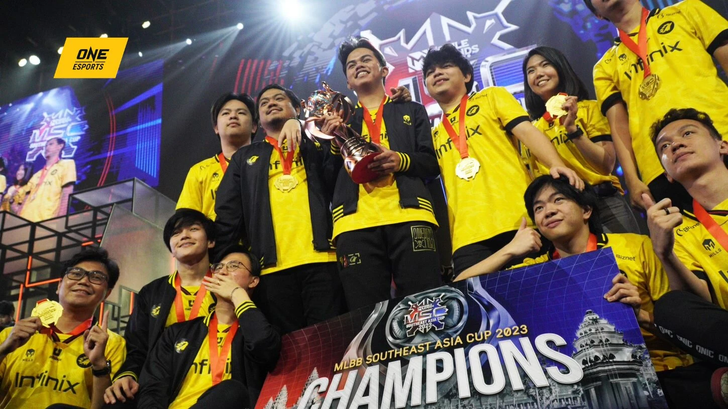 Onic Esports mempertahankan gelar juara Mobile Legends Professional League Indonesia. (ONE Sports)
