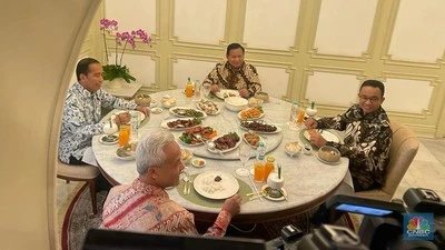 Foto: Pertemuan Jokowi dengan Tiga Bacapres 2024, Pesan Dukungan Dibalik Makan Siang Bersama | Pifa Net