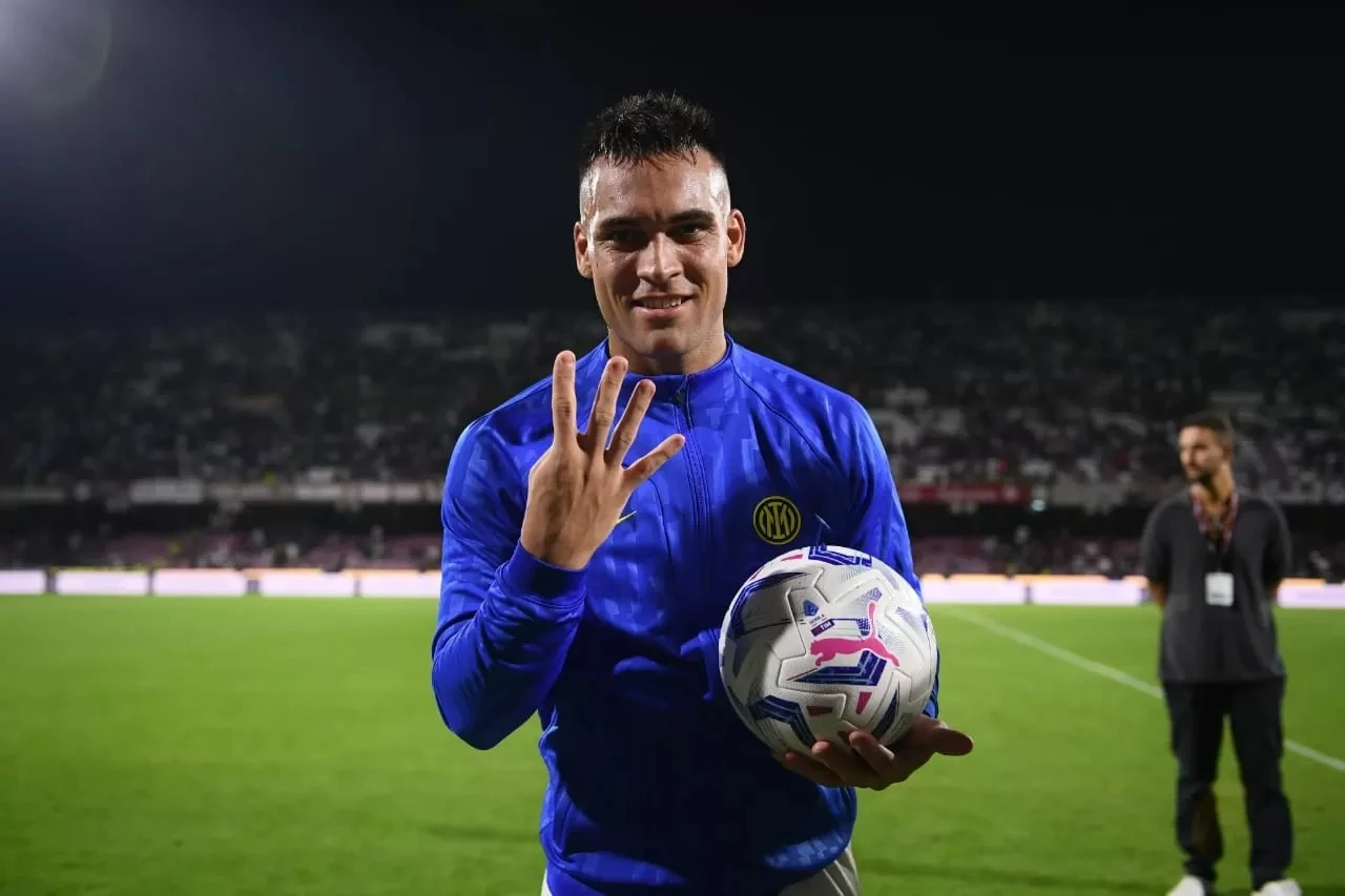 Foto: Pesta Empat Gol Lautaro, Kapten Nerazzurri Merajai Malam Ajaib di Salerno! | Pifa Net
