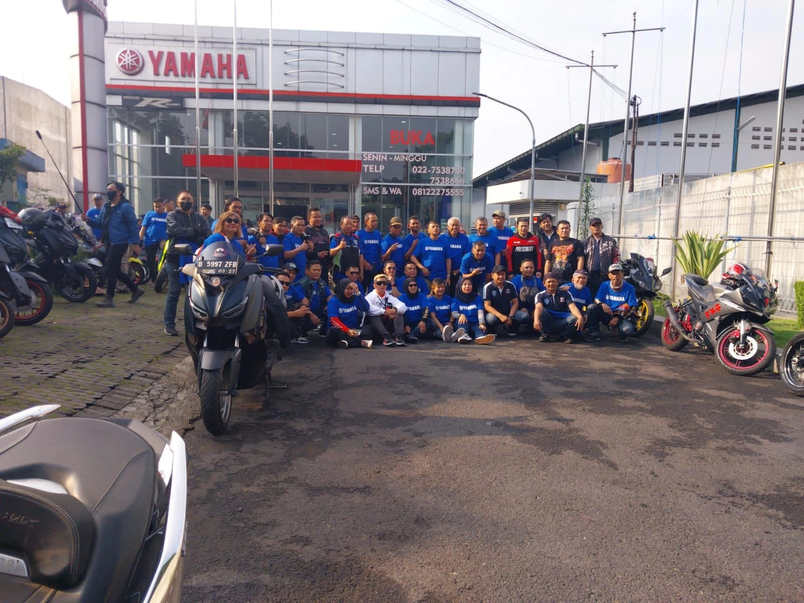 Foto: Perdana Digelar di Bandung, Ratusan Bikers Yamaha Ramaikan Event Shell bLU cRU Yamaha Enduro Challenge | Pifa Net