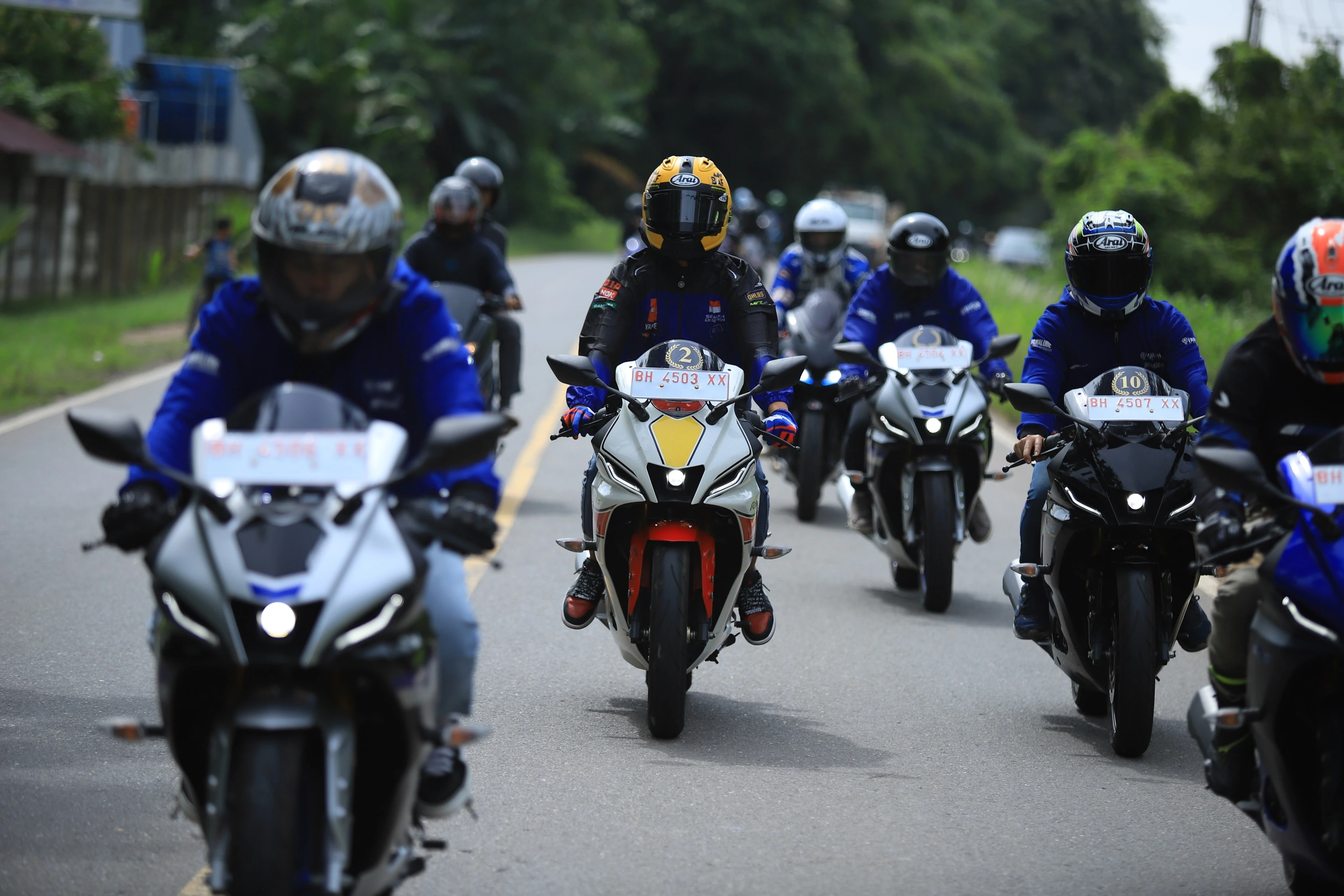 Foto: Bikers Yamaha di Jambi Nikmati Jajal All New R15 Connected Series Bersama Pembalap Berprestasi Mendunia | Pifa Net