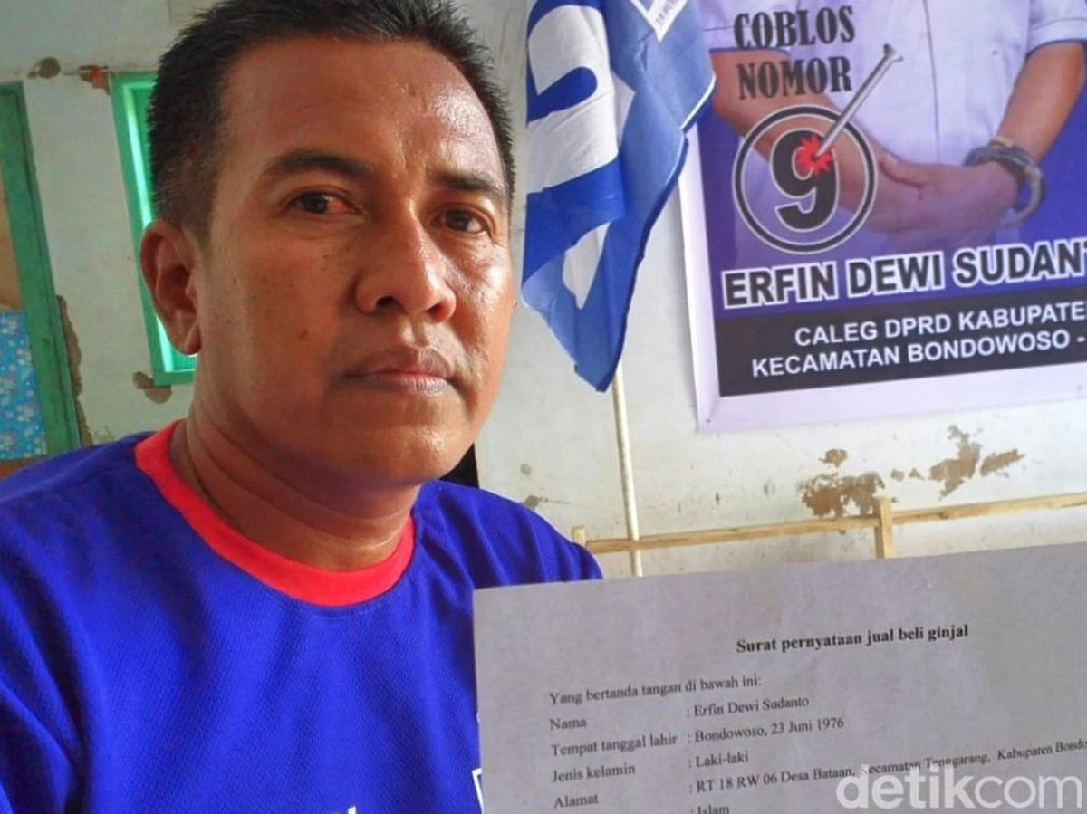 Foto: Caleg Rela Jual Ginjal untuk Biayai Kampanye di Pemilu 2024, Sampai Sekarang Belum Ada yang Minat Beli | Pifa Net