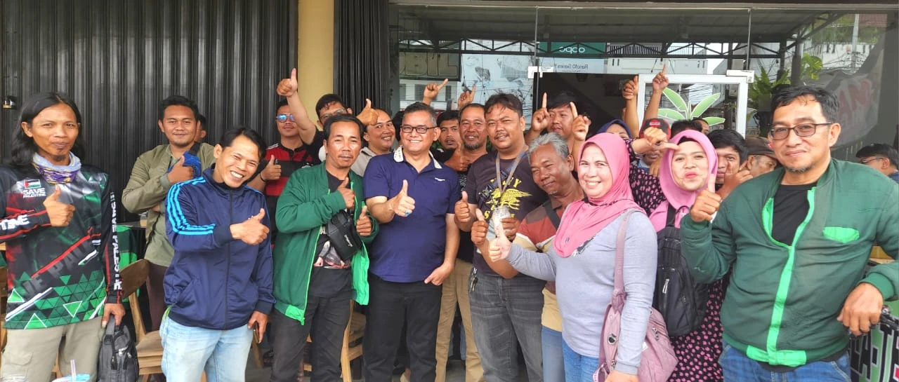 Foto: Zulfydar Mochtar Serap Aspirasi Ojol | Pifa Net
