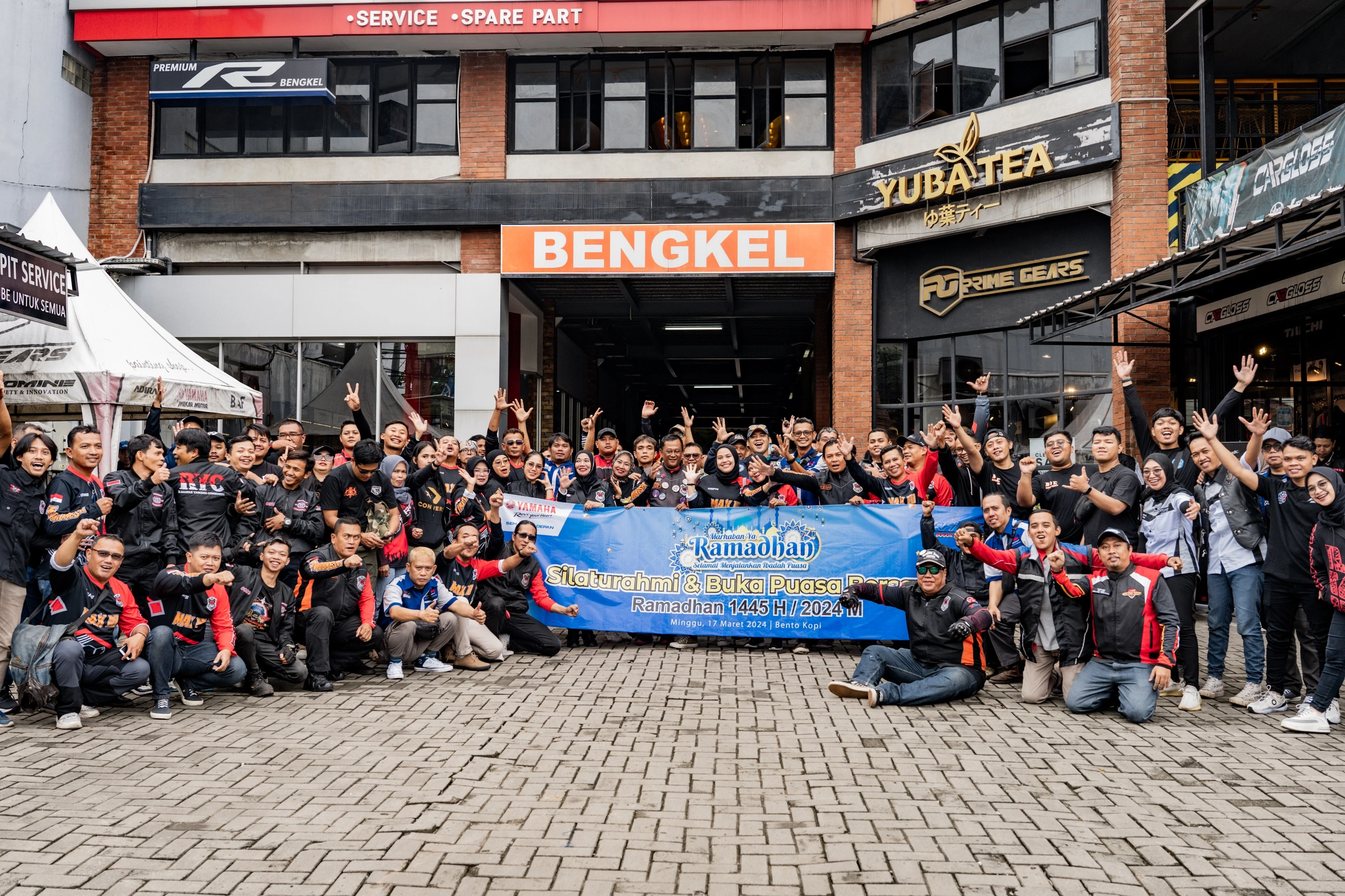 Ngabuburide MAXi Yamaha bersama CSR di Bogor. (Dok. Yamaha)