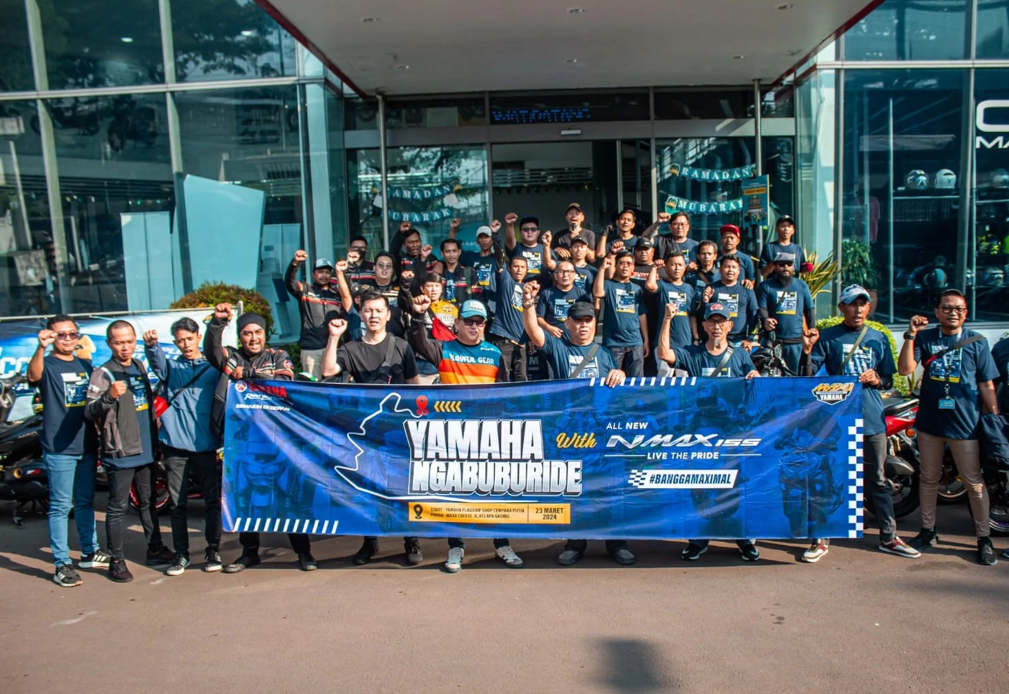 Agenda Ramadhan Sunset Ride MAXi Yamaha, isi momen ngabuburide bersama sambil berkendara dengan MAXimal. (Dok. Yamaha)