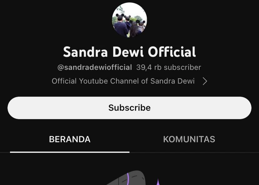 Foto: Selain Instagram, Konten Youtube Sandra Dewi juga Menghilang | Pifa Net