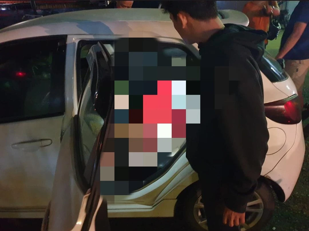 Penemuan jasad id dalam mobil di Jalan Suparto IV Pontianak. (Instagram @jatanraspontianak)