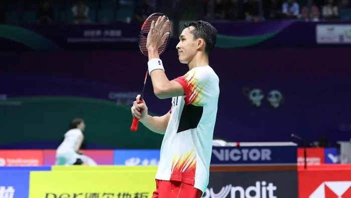 Jonatan Christie (Jojo) tersingkir di babak 32 besar Singapore Open 2024. (Dok. PBSI)