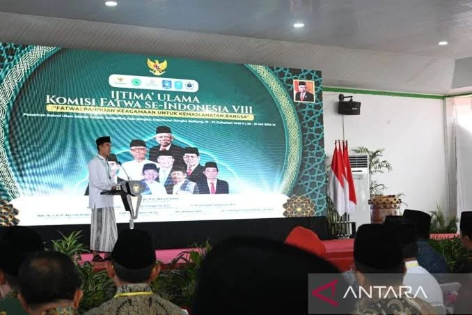 Ijtima Ulama Komisi Fatwa se-Indonesia VIII tahun 2024. (ANTARA)