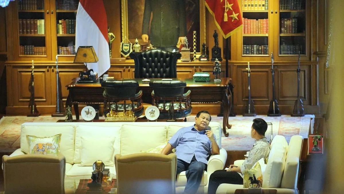 Foto: Prabowo dan Gibran Ngobrol Empat Mata di Hambalang, Ini yang Dibahas | Pifa Net