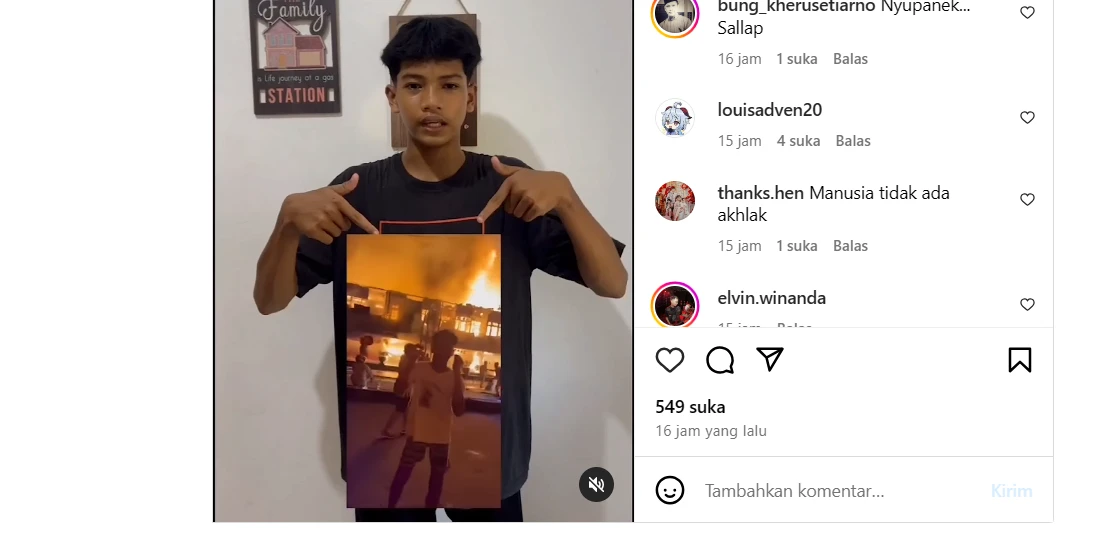 Foto: Viral Remaja Asik Joget Saat Kebakaran Pasar Sambas, Berujung Minta Maaf | Pifa Net