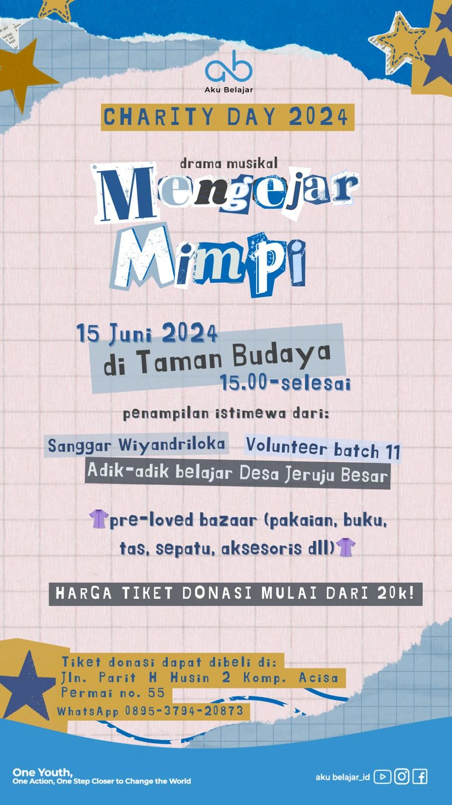 Foto: NPO Aku Belajar Gelar Charity Day, Tampilkan Pentas Seni Bertajuk Mengejar Mimpi | Pifa Net