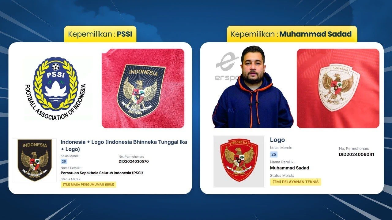 Foto: Waduh, Ternyata Logo Garuda di Jersey Timnas Didaftarkan Atas Nama Pribadi dan PSSI | Pifa Net