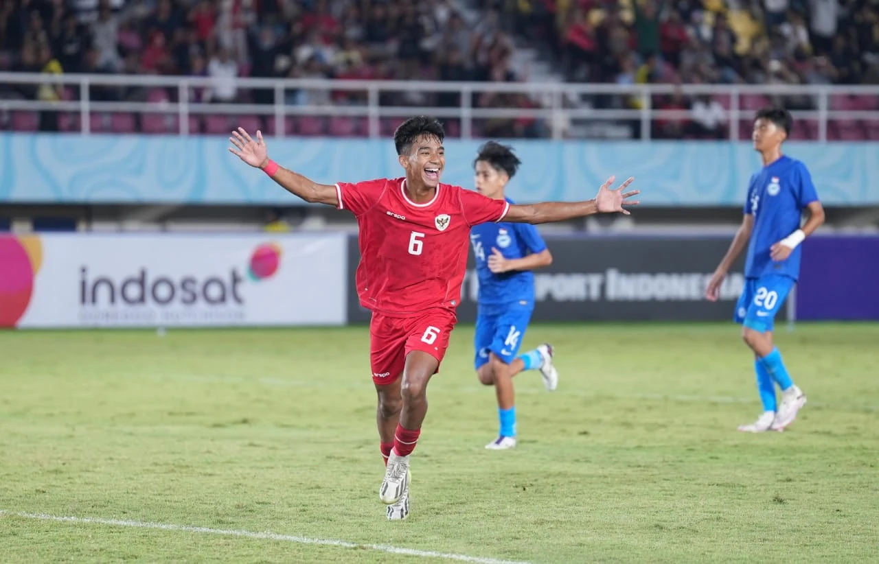 Foto: Garuda Muda Menang 3-0 vs Singapura di Laga Pembuka AFF U-16 | Pifa Net