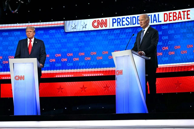 Foto: Debat Capres AS, Biden Tuding Trump Berhubungan Seks dengan Bintang Porno saat Istri Hamil | Pifa Net