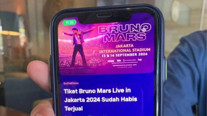 Foto: Tiket Konser Bruno Mars di Jakarta pada 13 dan 14 September Sold Out | Pifa Net