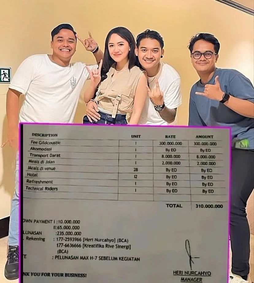 Bayaran manggung Gilga Sahid Rp 310 Juta, ini setara dengan Sheila On 7. (Dok. Istimewa)