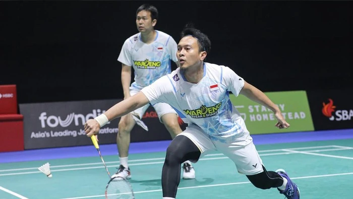 Foto: Gim Sengit, Hendra/Ahsan Lolos ke Babak Kedua Indonesia Open 2024 | Pifa Net