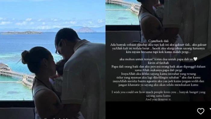 Jennifer Coppen merayakan ulang tahun tanpa suaminya, Dali Wassink. (Kolase: Tribunnews)