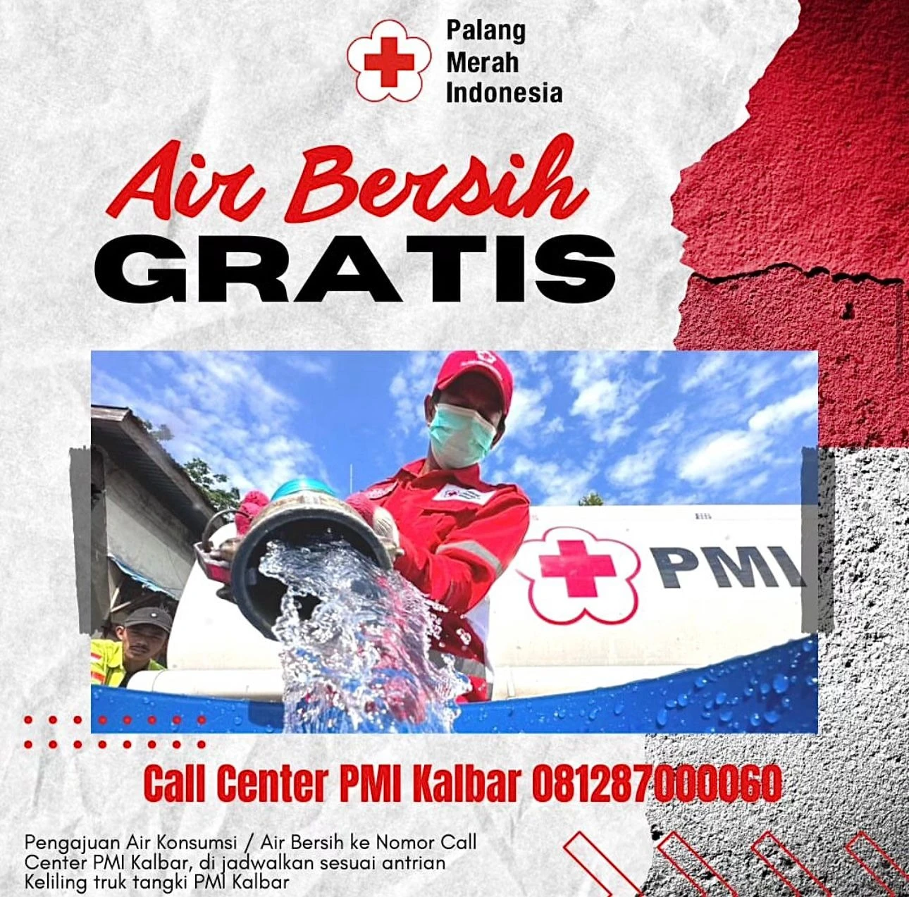 Foto: PMI Kalbar Mulai Distribusikan Air Bersih Gratis, Begini Cara Mendapatkannya | Pifa Net