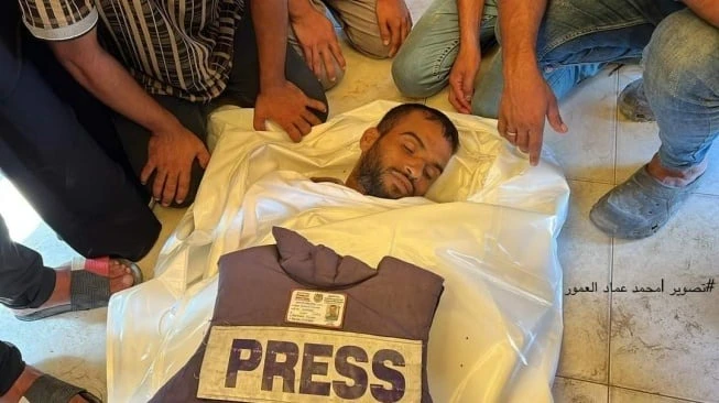 Foto: Jurnalis Palestina Ibrahim Muharab Tewas dalam Serangan Israel di Khan Younis | Pifa Net
