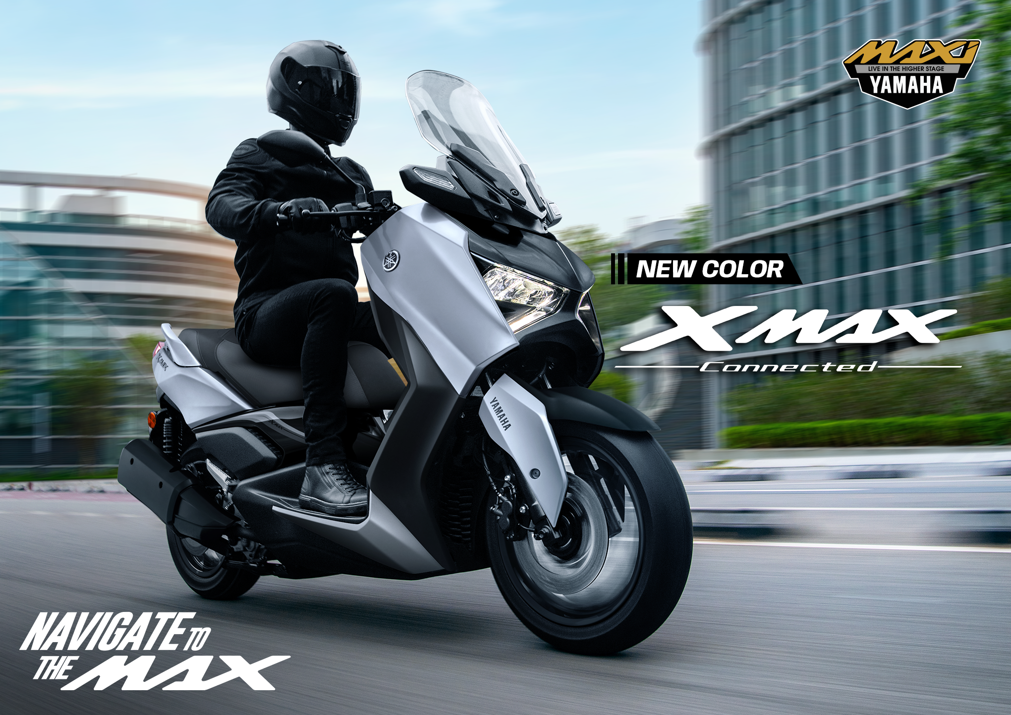 Foto: Semakin Di Depan, XMAX Connected Baru Hadir dengan Grafis Sporty dan Varian Warna Elegan | Pifa Net