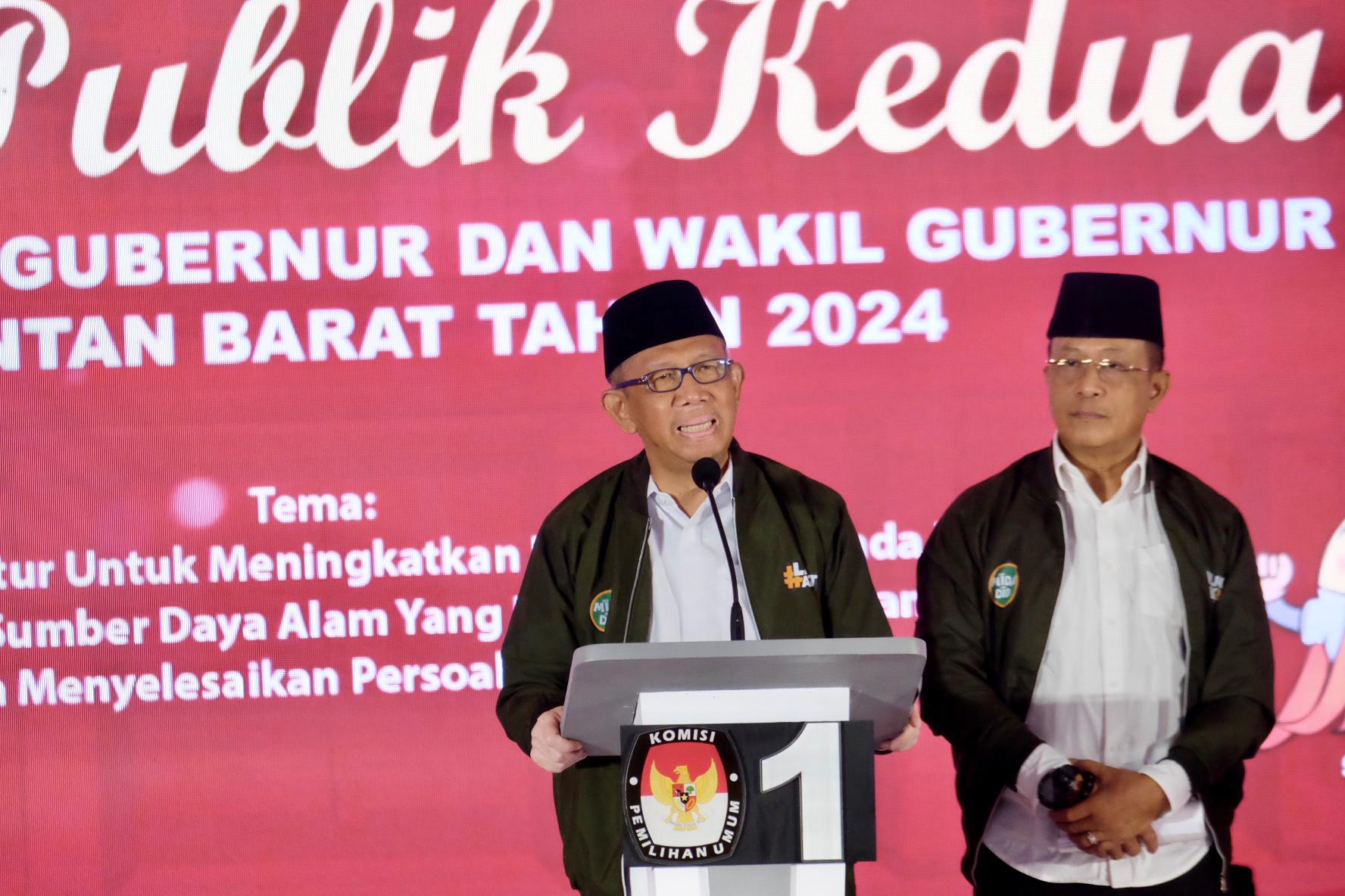 Foto: Sutarmidji-Didi Tampilkan Visi Pembangunan Berkelanjutan dalam Debat Publik Kedua Pilgub Kalbar | Pifa Net