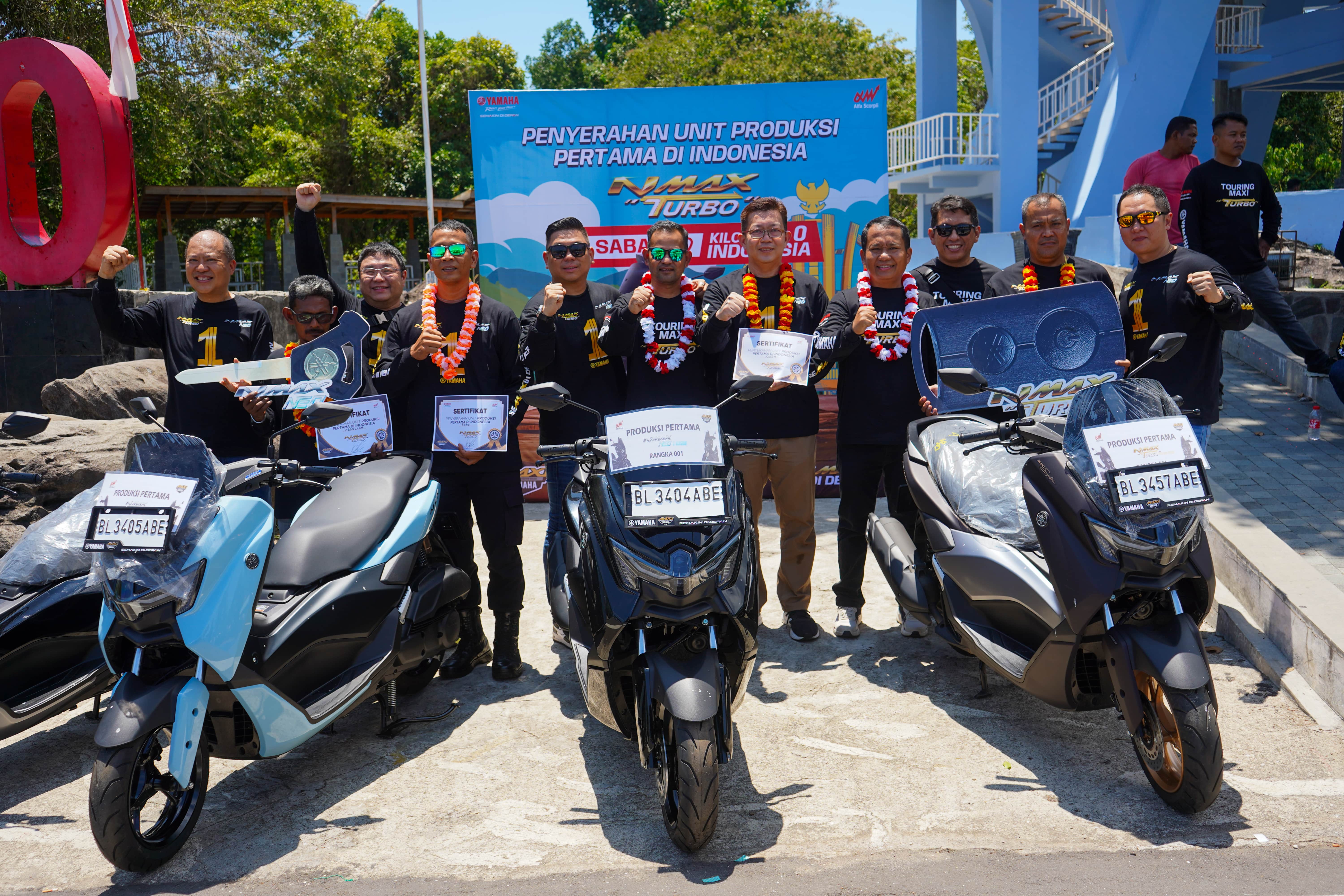 Foto: Tugu Nol Kilometer Sabang Jadi Saksi Pelepasan Touring NMAX TURBO dan Penyerahan Unit Untuk Konsumen Pertama di Sumatera | Pifa Net