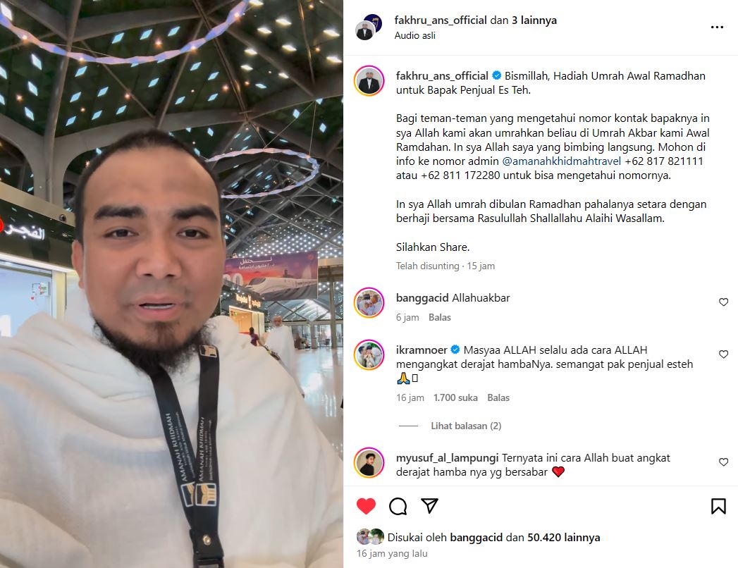 Foto: Penjual Es yang Dihina Gus Miftah Saat Pengajian Akan Diberangkatkan Umrah Gratis | Pifa Net
