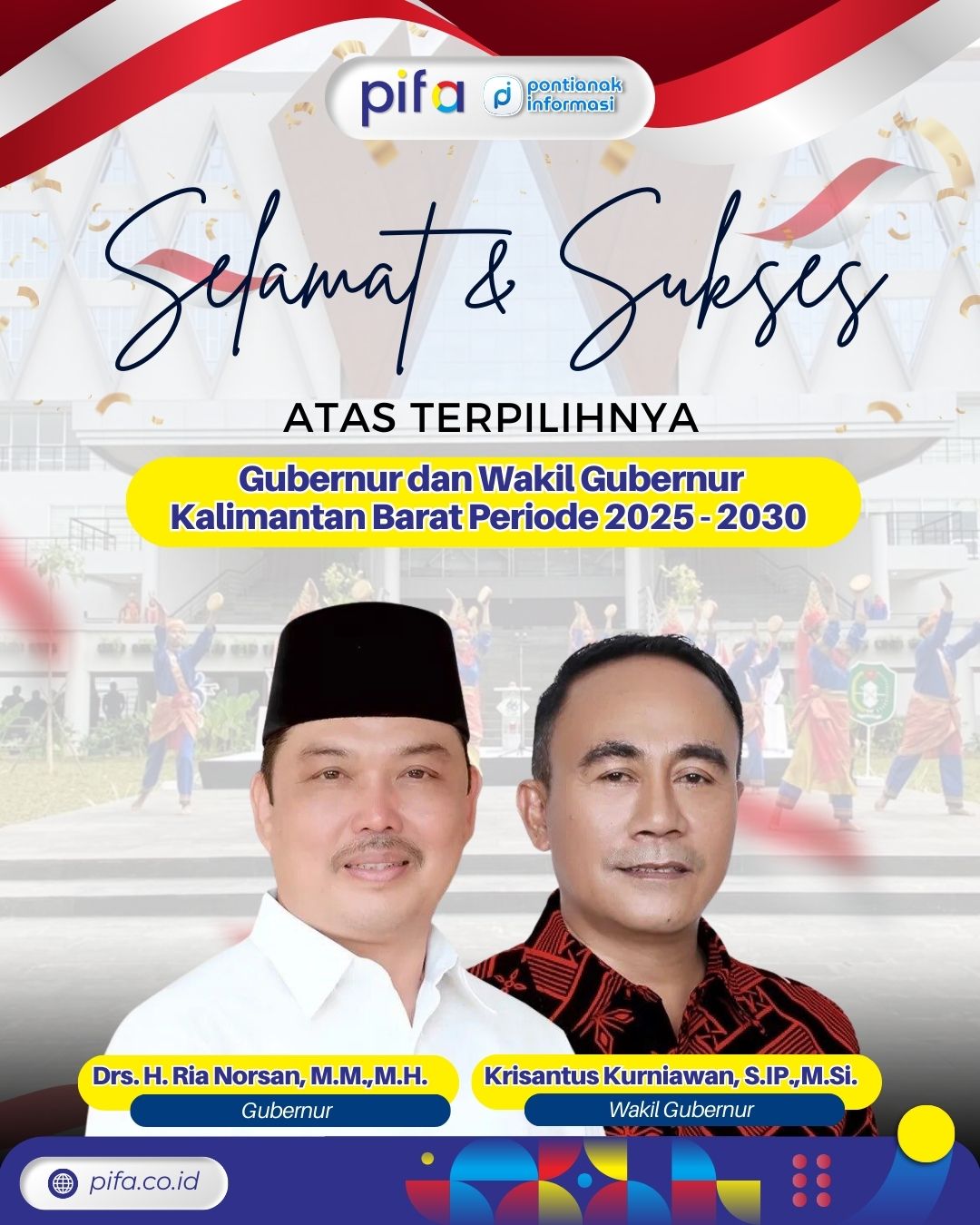 Foto: Ria Norsan-Krisantus Menang Pilgub Kalbar 2024 | Pifa Net