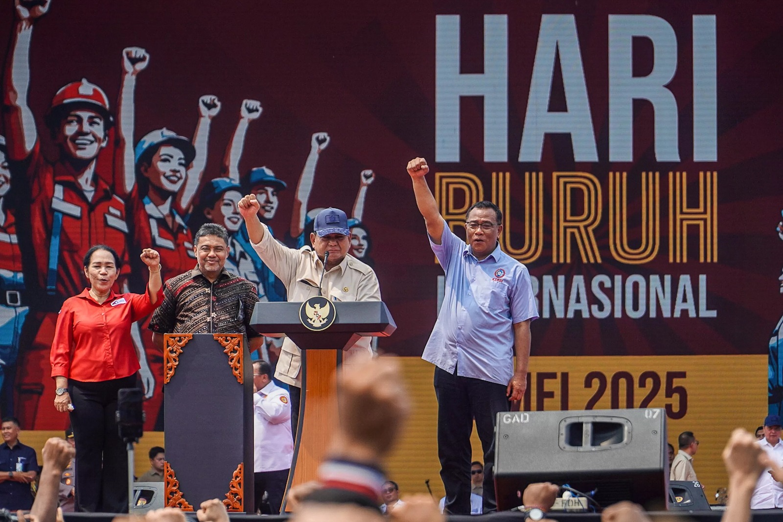 Foto: Prabowo Bakal Hapus Sistem Outsourcing dan Bentuk Dewan Kesejahteraan Buruh Nasional | Pifa Net