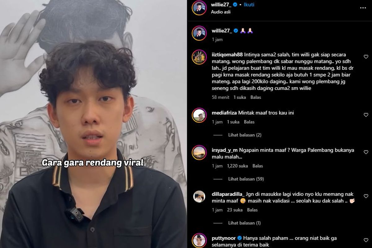 Foto: Willie Salim Bantah Soal Soal 200 kg Daging Rendang yang Hilang Settingan | Pifa Net