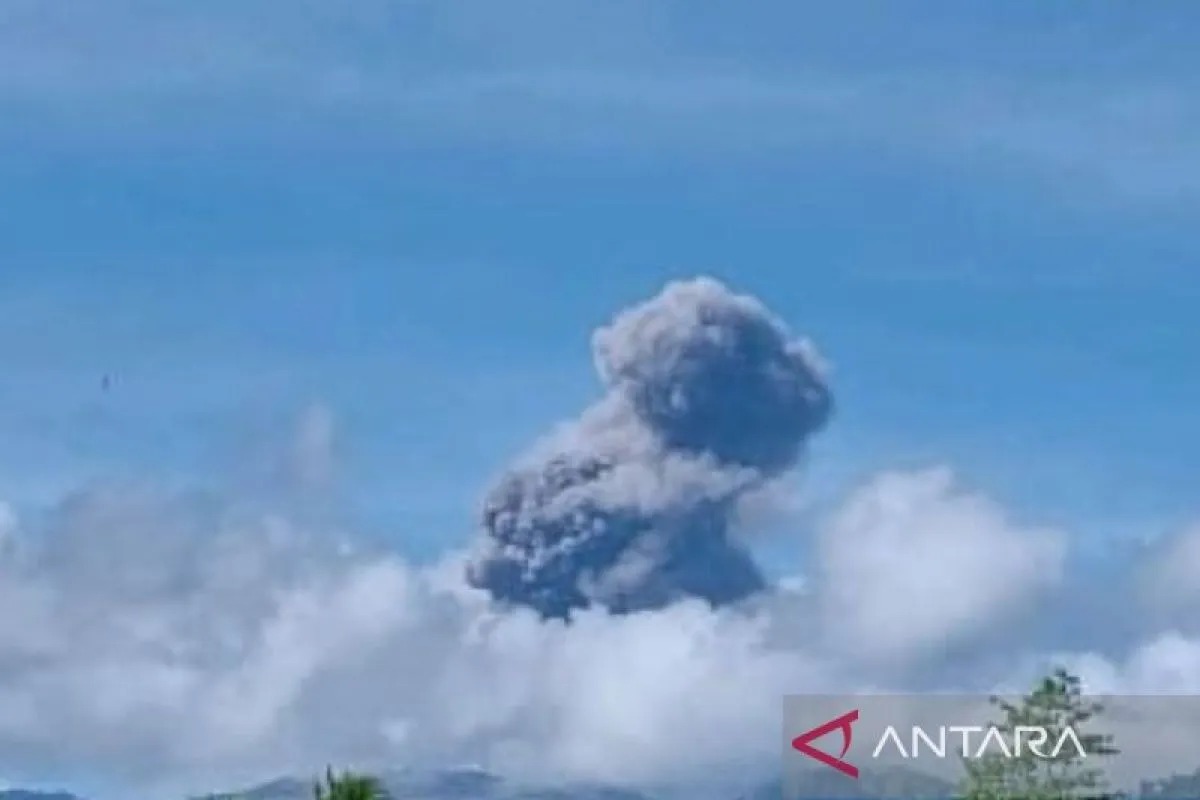 Foto: Sempat Tidur 7 Bulan, Gunung Dukono Kembali Erupsi dan Semburkan Abu Setinggi 1.000 Meter | Pifa Net