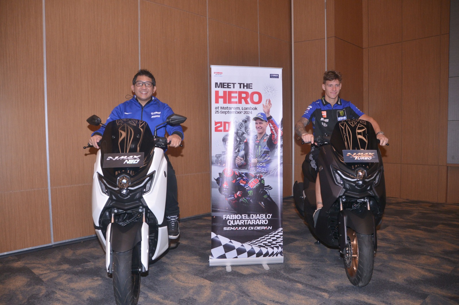 Foto: Meet & Greet Fabio Quartararo di Lombok, Jumpa Fans dan Keliling Kota Naik Yamaha XMAX | Pifa Net