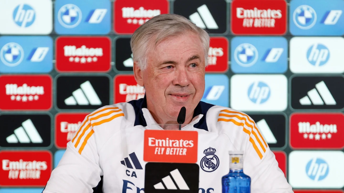 Foto: Ancelotti Optimistis Meski Diterpa Badai Cedera, Ungkap Masih di Jalur Treble Winner | Pifa Net