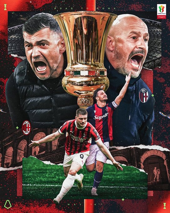 Foto: Bologna Bakal Jumpa AC Milan di Final Coppa Italia 2024/2025 | Pifa Net