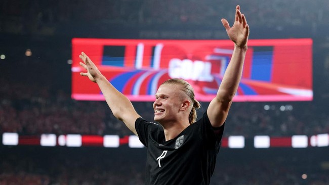 Foto: Haaland Cetak Brace, Norwegia Amankan Tiket ke Babak 32 Besar Piala Dunia 2026 | Pifa Net
