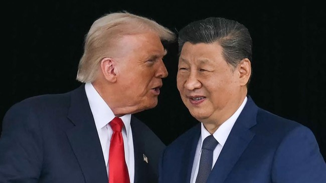  Trump Bertolak ke China Temui Xi Jinping di Beijing. AFP