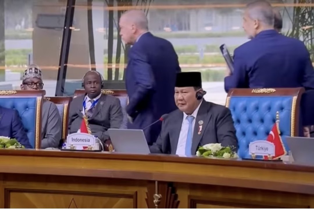 Foto: Viral Video Erdogan Walk Out saat Prabowo Berpidato di KTT D-8, Begini Kata Kemlu | Pifa Net