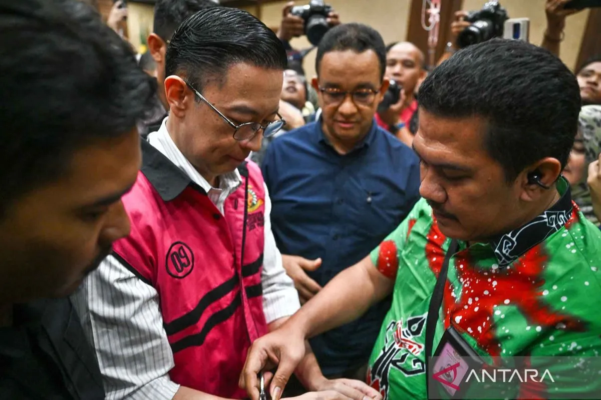 Tom Lembong. ANTARA FOTO/Bayu Pratama S/YU