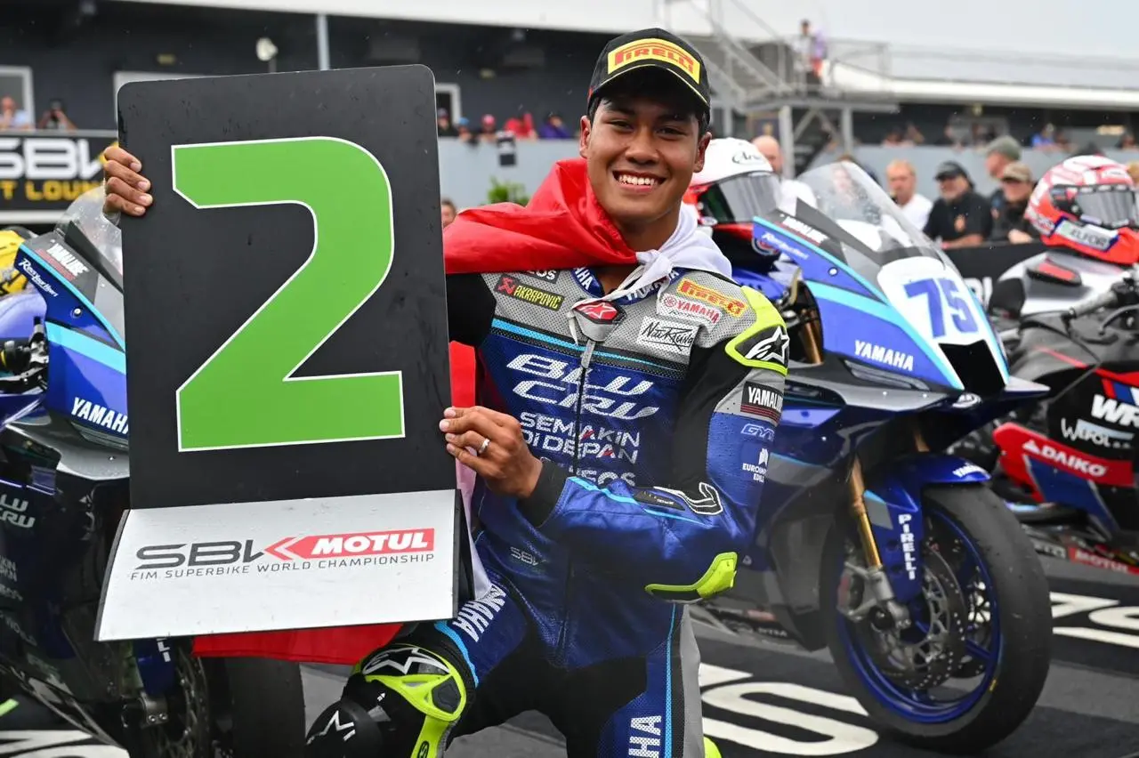 Foto: Aldi Satya Mahendra Ukir Sejarah, Finis Kedua World Supersport 2026 di Phillip Island | Pifa Net