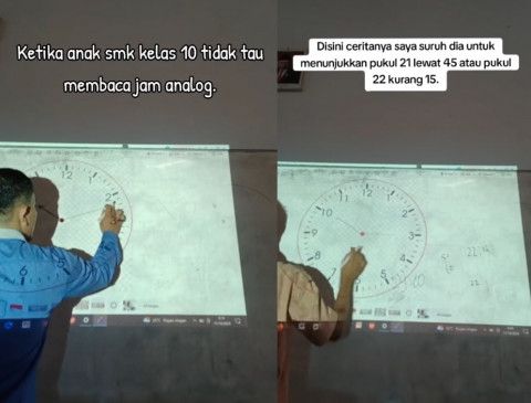 Foto: Miris! Guru Ini Bagikan Momen Siswa Tidak Bisa Membaca Jam Analog | Pifa Net