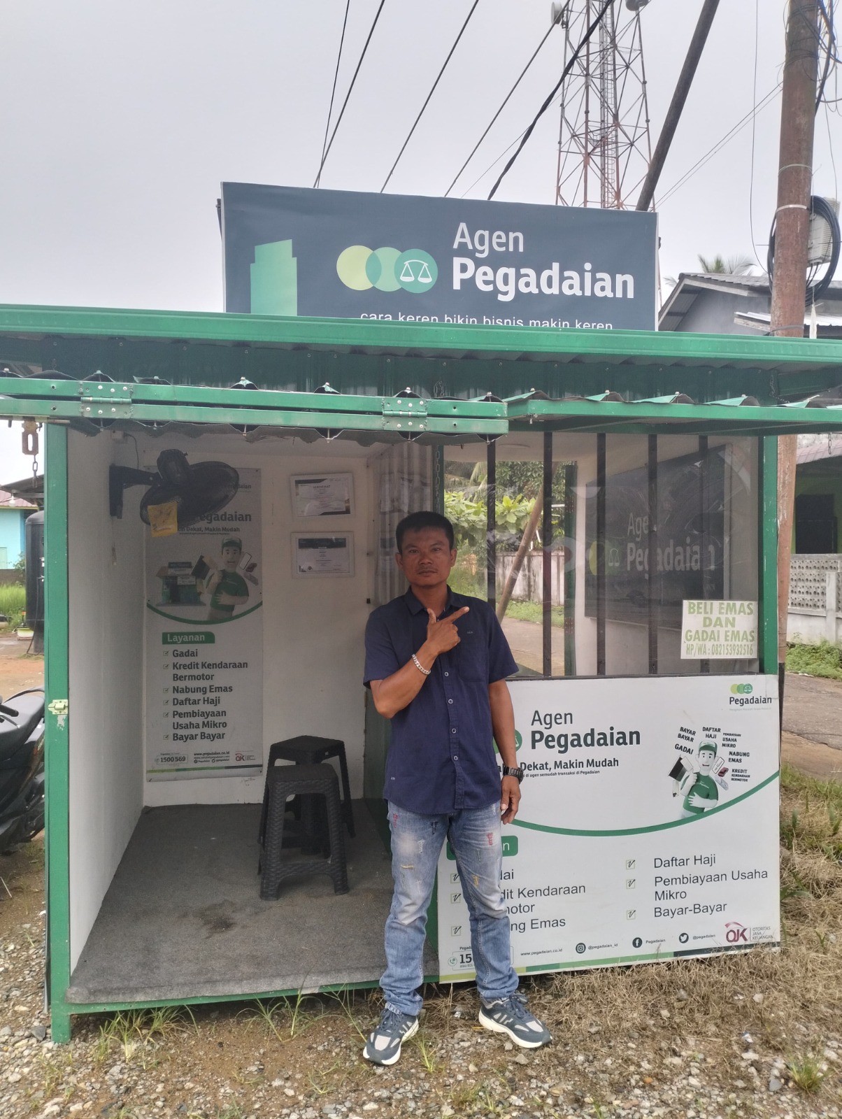 Foto: Marsihat Agen Pegadaian di Dusun Keramat II Raih Omset 5 Miliar dengan Layanan Jemput Gadaian dan Program Literasi Keuangan | Pifa Net