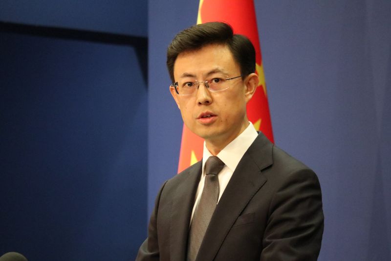 Juru Bicara Kementerian Luar Negeri China Guo Jiakun (ANTARA/Desca Lidya Natalia)