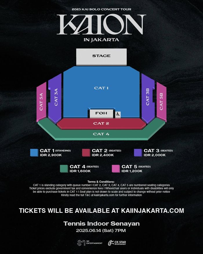 Foto: Daftar Harga Tiket Konser Solo KAI EXO di Jakarta Resmi Diumumkan, Mulai Rp1,2 Juta | Pifa Net