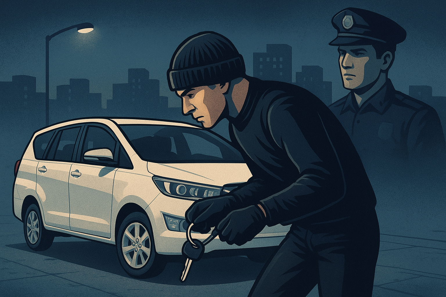 Foto: Oknum Polisi Curi Mobil Perwira Mabes Polri di Bandar Lampung, Ditangkap Setelah 4 Hari | Pifa Net