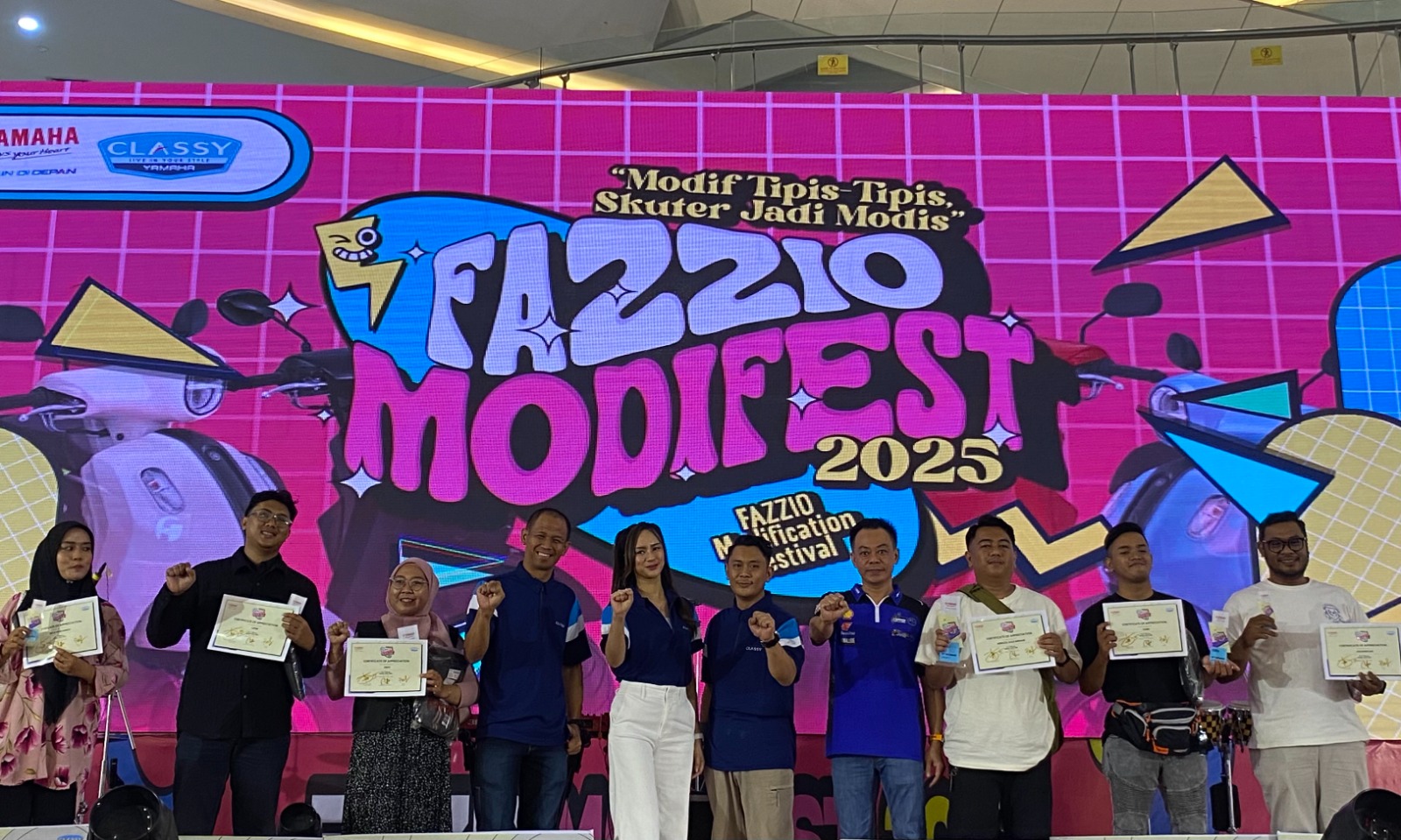 Foto: Fazzio Modifikasi Iconic Bikin Melirik Di Ajang Perdana Fazzio Modifest Samarinda | Pifa Net